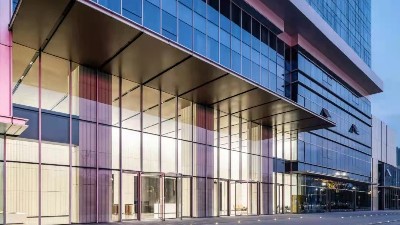 商業寫字樓 | OBE水晶旋轉門完美融入徐州萬科新都會大堂